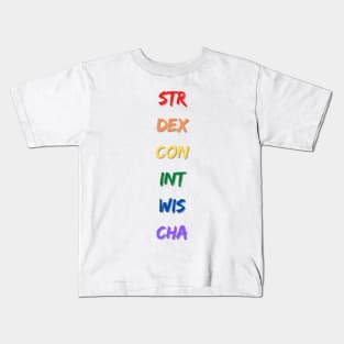 Ability Scores Kids T-Shirt